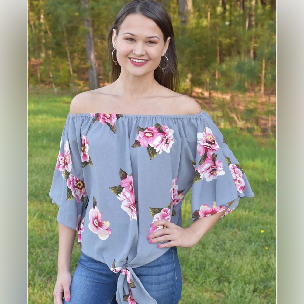 Umgee Off the Shoulder Top - Picture 2 of 2
